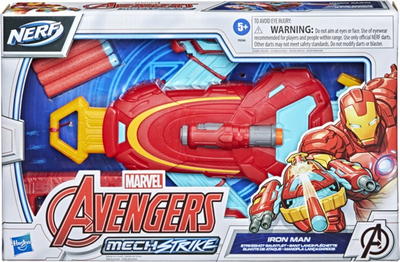 Blaster Hasbro Avengers Mech Strike Iron Man Strikeshot Gauntlet (5010993797851)