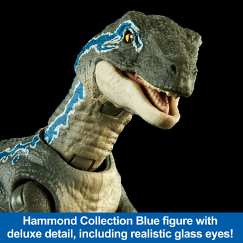 Фігурка динозавра Світ Юрського періоду Hammond Collection Velociraptor Blue (HTV62)