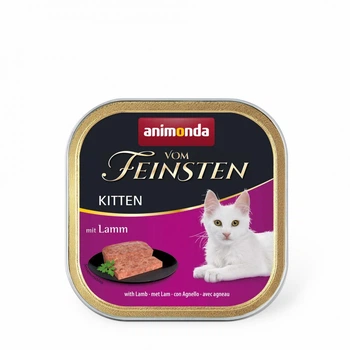 Вологий корм для кошенят Vom Feinsten Kitten with Lamb паштет з ягнятиною 100 г (MLZ9233)