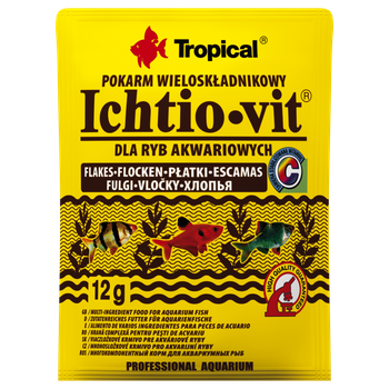 Корм Tropical Ichtio-Vit для всіх акваріумних риб пластівці 12 г