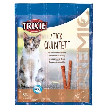 Ласощі Trixie Premio Quadro-Sticks для котів, ягня та індичка, 5 шт (TX-42723)