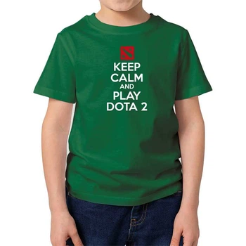 Футболка дитяча JHK "Keep calm and play DOTA 2" 116 см Зелений (MD-30-8077-34-16)