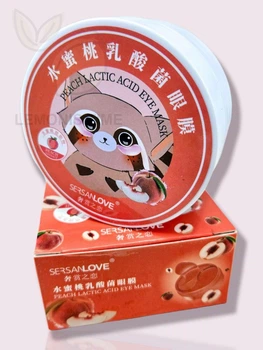 Гидрогелевые патчи для глаз с экстрактом персика Sersanlove Peach Lactic Acid Eye Mask 90 г 60 шт.