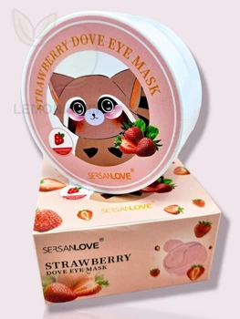 Гидрогелевые патчи для глаз с экстрактом клубники Sersanlove Strawberry Dove Eye Mask 90 г 60 шт.