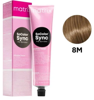 Крем-краска без аммиака Matrix Color Sync Pre-Bonded 8M 90 мл