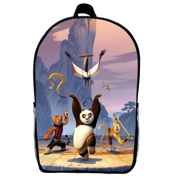 Рюкзак Панда кунг-фу дитячий (Gear bag KF mini 07) чорний, 29 х 21 х 9 см