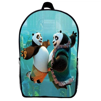 Рюкзак Панда кунг-фу (School Gear bag KF 01) чорний, 39 х 27 х 14 см