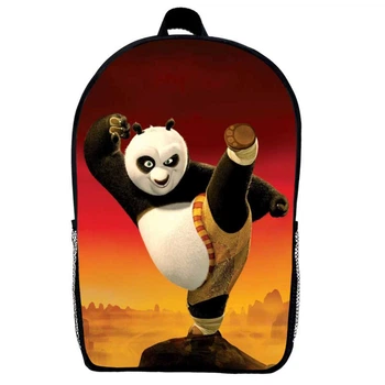 Рюкзак Панда кунг-фу дитячий (Gear bag KF mini 012) чорний, 29 х 21 х 9 см