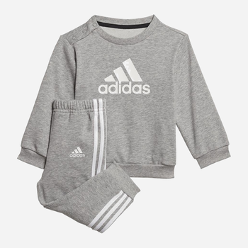 Дитячий спортивний костюм (світшот + штани) для хлопчика Adidas I Bos Jog FT HM6613 86 см Сірий (4065429374251)