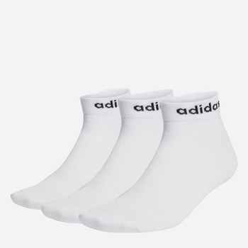 Набір жіночих шкарпеток коротких бавовняних Adidas Think Linear Ankle 3P HT3451 37-39 3 пари Білий (4066746427880)