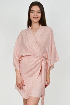 Халат Leinle 40(XS) Персиковый микс (97668)