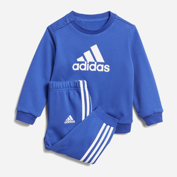 Komplet dresowy (bluza + spodnie) chłopięcy Adidas I Bos Jog Ft IB4767 74 cm Niebieski (4066762227143)