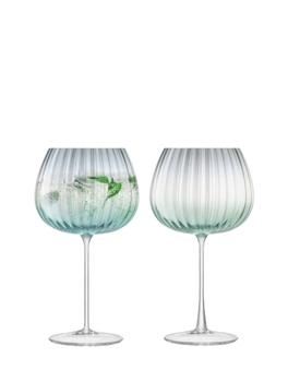 Набор из 2 бокалов LSA International Dusk Balloon Goblet 650 мл зеленый (DU03)