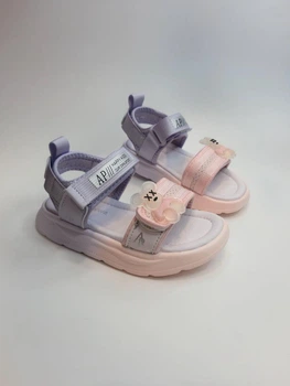 Босоножки для девочки Apawwa 767 N pink-purpl розовые р.26-15 см