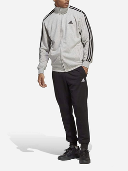 Спортивний костюм чоловічий Adidas 3S FT TT TS IC6748 S Сірий/Чорний (4066745381978)