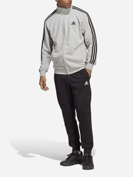 Спортивний костюм чоловічий Adidas 3S FT TT TS IC6748 2XL Сірий/Чорний (4066745378220)