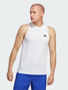 Koszulka bez rękawów męska Adidas TR-ES FR SL T IC6947 2XL Biała (4065432924986)