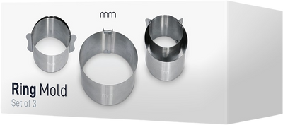 Набір кільць MM Adjustable Ring Moulds 3 шт (8719481358303)