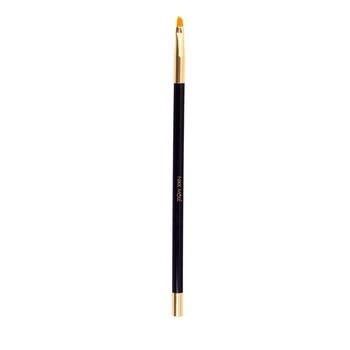 Кисть узкая плоская для окрашивания бровей Nikk Mole Golden Black №13