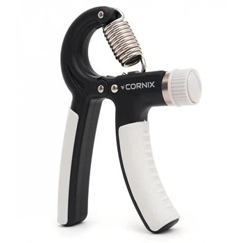 Эспандер кистевой с регулируемой нагрузкой Cornix XR-0142, 5-60 кг, Black/Grey