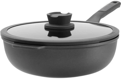 Patelnia wok Berghoff Leo Stone+ z pokrywą 28 cm (5413821375182)