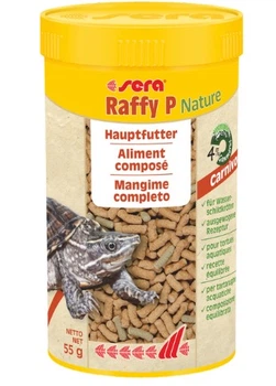 Гранульований корм Sera Raffy P Nature для м'ясоїдних водяних черепах, 250 мл (55 г)