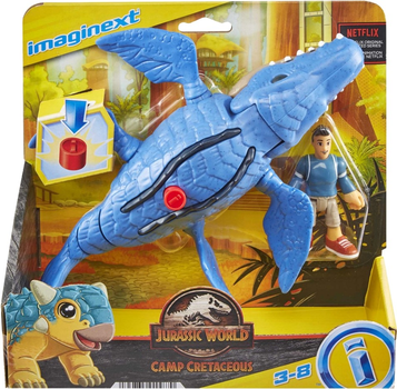 Набір фігурок Fisher Price Imaginext Jurassic World Camp Chalk Mosasaurus 2 шт (0194735015870)