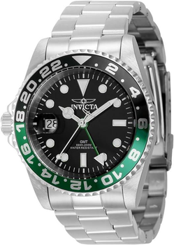 Наручные мужские часы Invicta 43960 Pro Diver, часы для левши, серебристые часы инвикта