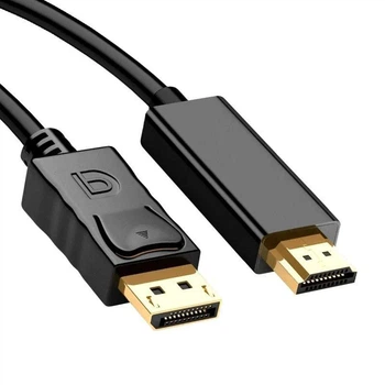 Кабель DisplayPort - HDMI 1.8м UPto4K черный