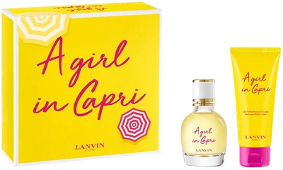 Набір для жінок Lanvin A Girl in Capri Туалетна вода 50 мл + Лосьйон для тіла 100 мл (3386460114165)