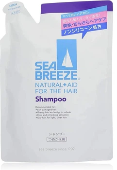 Шампунь Sea Breeze для жирной кожи головы и всех типов волос с аминокислотами, цитрусовый аромат, пополнение 400 мл