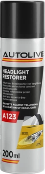 Средство защиты и восстановления прозрачности фар Autolive A123 Headlight Restorer Spray 200 мл (ALP123/200)