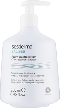 Крем для вмивання обличчя Sesderma Salises для схильної до акне шкіри 250 мл (8429979475121)