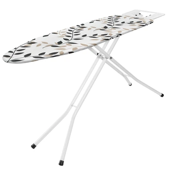 Доска для глажки Casa Si Superstandard Basic 120x38 White/Black Leaves