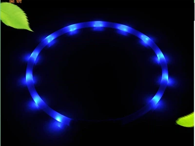 LED нашийник світлодіодний для котів з USB зарядкою 35-50 см Синій