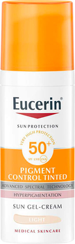Сонцезахисний гель-крем для обличчя Eucerin Pigment Control Gel-Cream SPF50+ Light 50 мл (4005900908421)