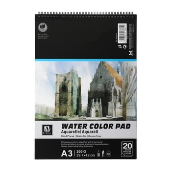 Альбом для акварели Art Nation А3 20л. 200г/м2 Water Color Pad на спирали 6004-W