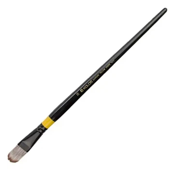 Кисть синтетика овальная Kolos Yellow stripe 1017, №22, длинная ручка