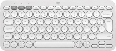 Klawiatura bezprzewodowa Logitech Pebble Keys 2 K380s Bluetooth Biała (920-011852)