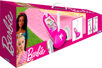 Самокат Pulio Barbie триколісний баланс рожевий (3496272000454)