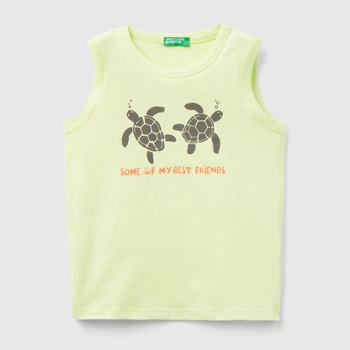 Дитяча майка для хлопчика United Colors of Benetton 3I1XGH00U.P-0U7 100 см Жовта (8056256797227)
