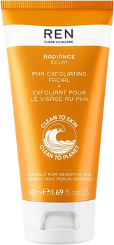 Скраб для обличчя Ren Clean Skincare Radiance PHA Exfoliating Facial 50 мл (5056264708782)