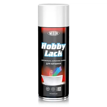 Аерозольна фарба для кераміки MIXON HOBBY LACK Біла 400ml