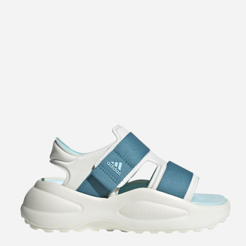 Młodzieżowe sandały sportowe dla dziewczynki Adidas Mehana Sandal Kids ID7912 37 Biały/Turkusowy (4066765026033)