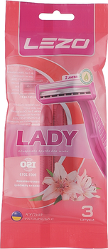 Одноразовий станок для бритв, 3шт - Lezo Lady 3шт (217509-33436)