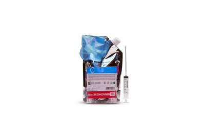 Сублимационные чернила INKSYSTEM для Epson EcoTank L1110, L3100, L3150, L3156, L5190, Cyan 500 мл., номера картриджа 002, 003, 004, T502, 101, T03Y