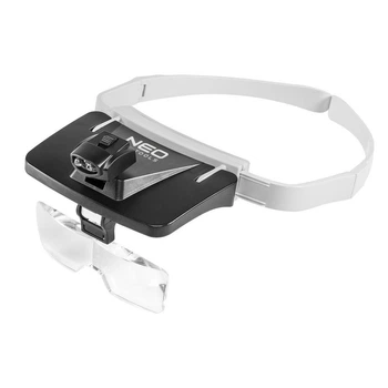 Увеличительные линзы Neo Tools с набором диоптрий 1x, 1.5x, 2x, 2.5x, 3.5х и подсветкой 2xLED, 5 линз (06-130)