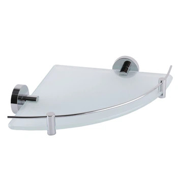 Полиця настінна PERFECT SANITARY APPLIANCES SP 8117 260мм кутова округла скляна хром 000012265