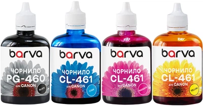 Комплект чернил Barva для Canon Pixma TS5340/TS7440 (PG-460+CL-461) 4x100 мл BP/C/M/Y (CPG460-100-MP)