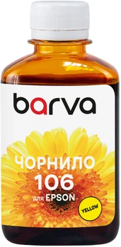 Чернила Barva для Epson 106 Y Water soluble 180 мл Yellow (E106-790)